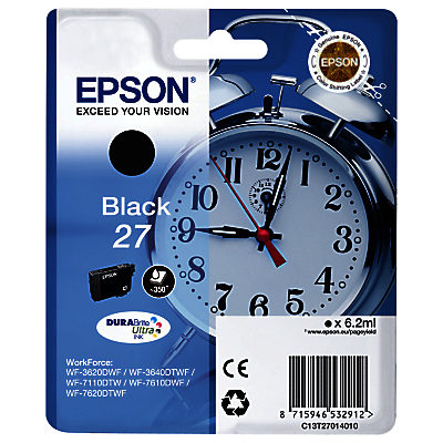 Epson Alarm Clock T2701 Black Ink Cartridge Epson Alarm Clock T2701 Black Ink Cartridge